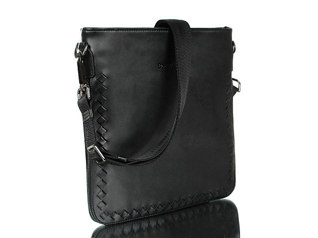 Bottega Veneta appia intrecciato messenger 95511-5 black